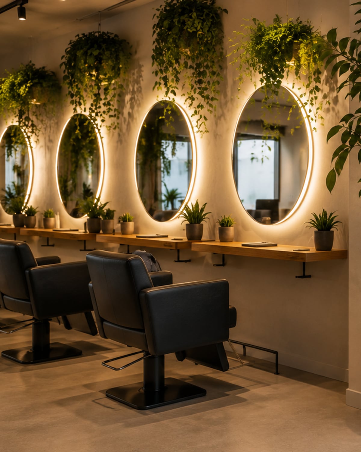 Begrüntes Interior für Beauty & Wellness