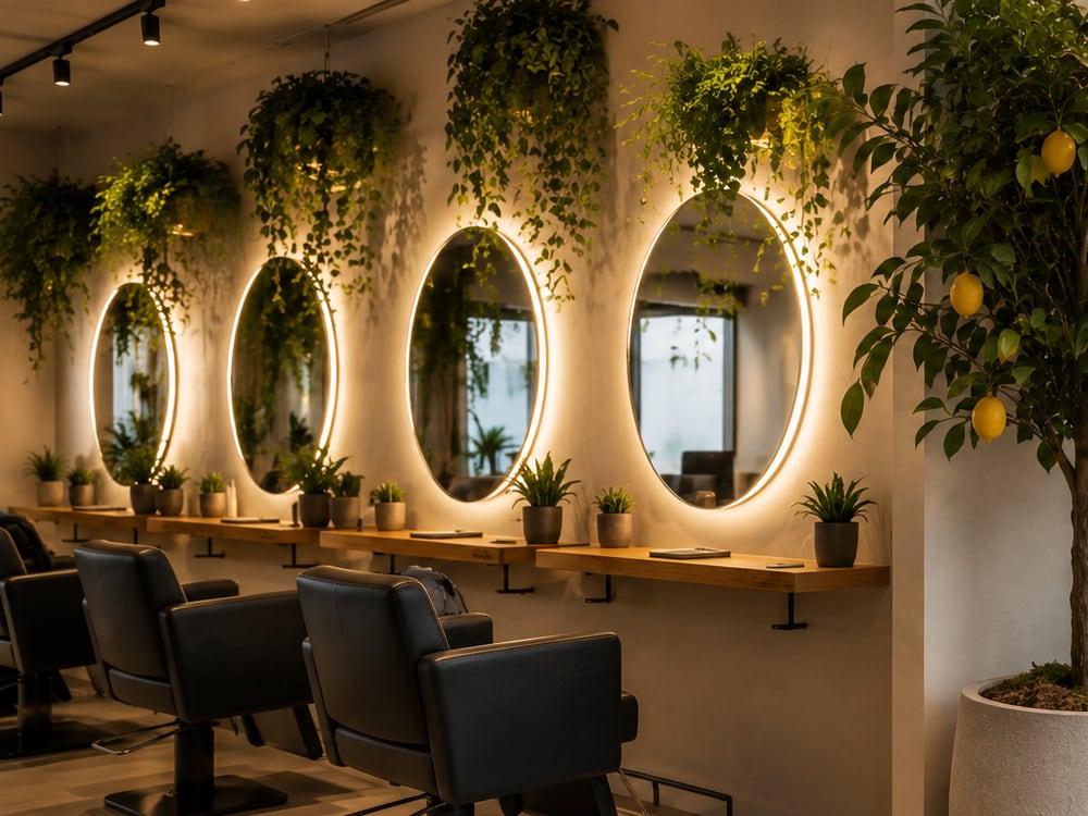 Loungebereich eines Wellnessbetriebs